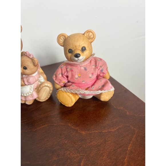 Vintage Homco set of 4 Bear figurines - Picture 6 of 9